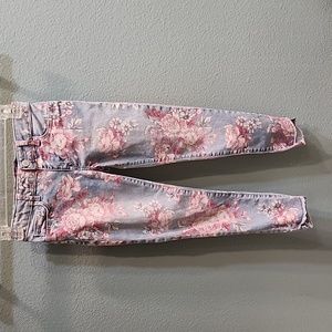 Gap Kids Jeggings Floral Denim Size 8